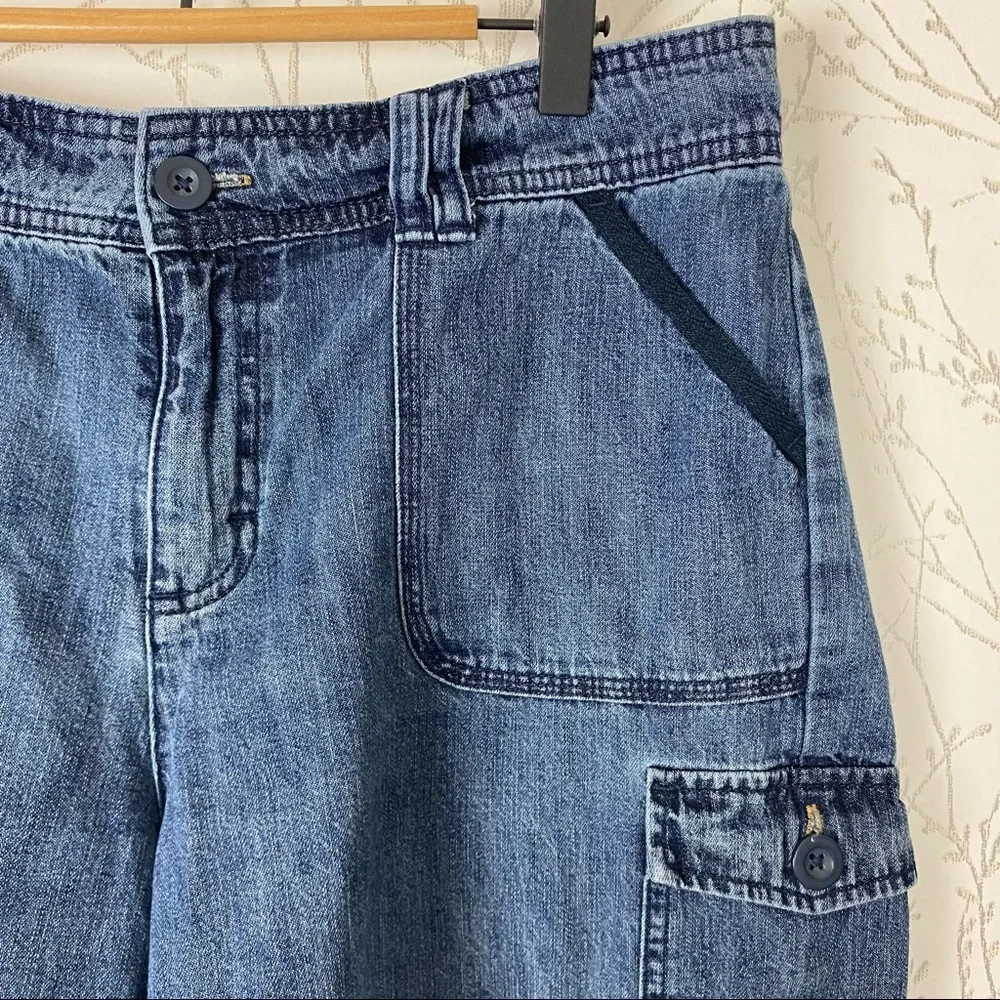 LEE Vintage Y2K Mom Carpenter 100% Cotton Jean Shorts 12